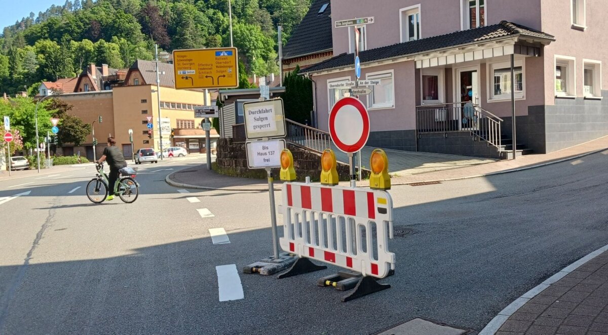 Die Steige bleibt vorläufig gesperrt. Foto: him