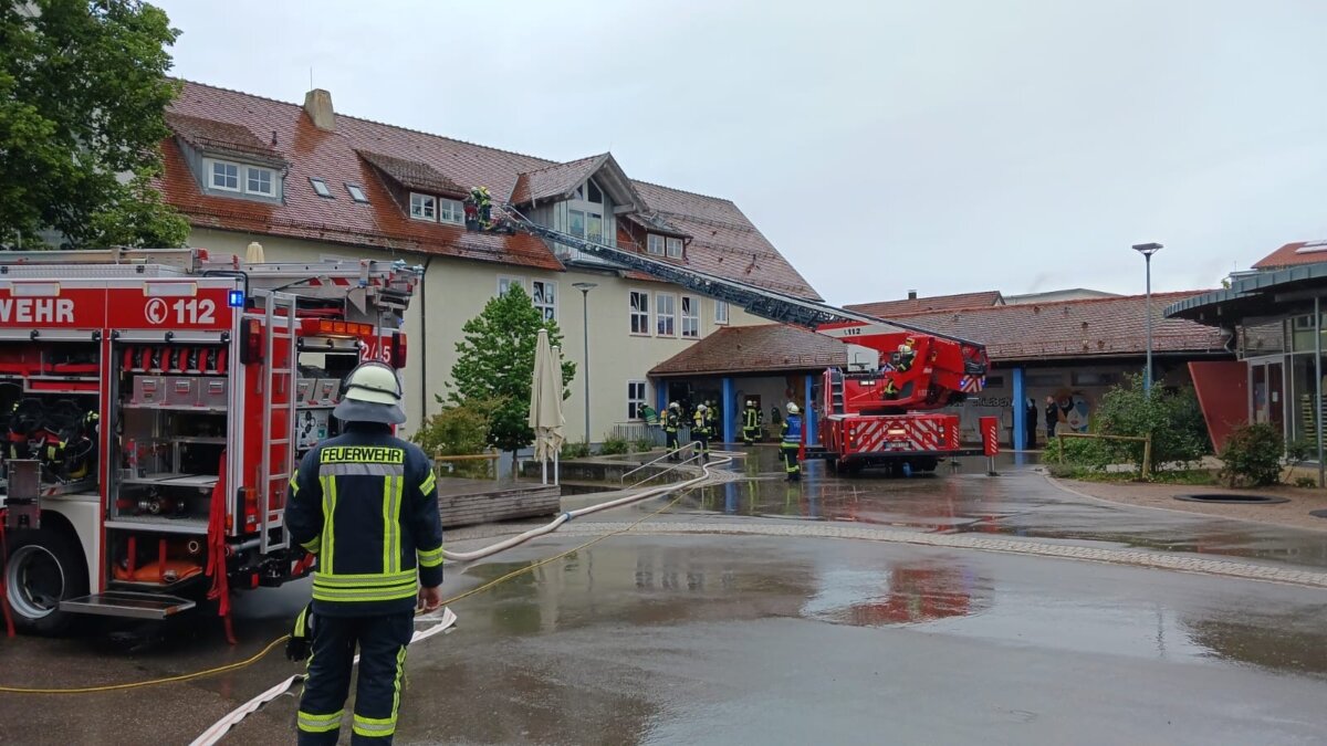 Brand an Sulgener Schule. Foto: Martin Himmelheber