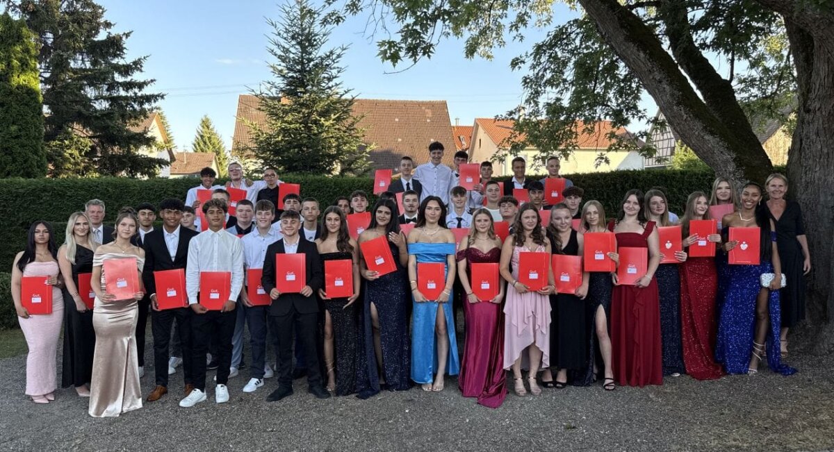 Abschlussfeier an der Werkrealschule Zimmern. Foto: Schule