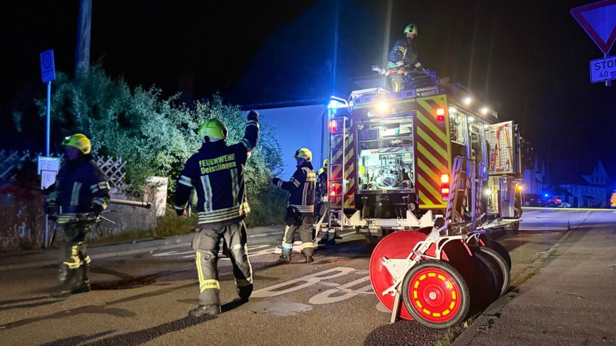 Einsatz in Deißlingen. Foto: Peter Arnegger
