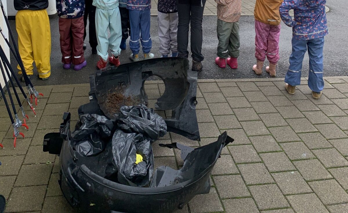 Jede Menge Unrat gesammelt. Foto: pm