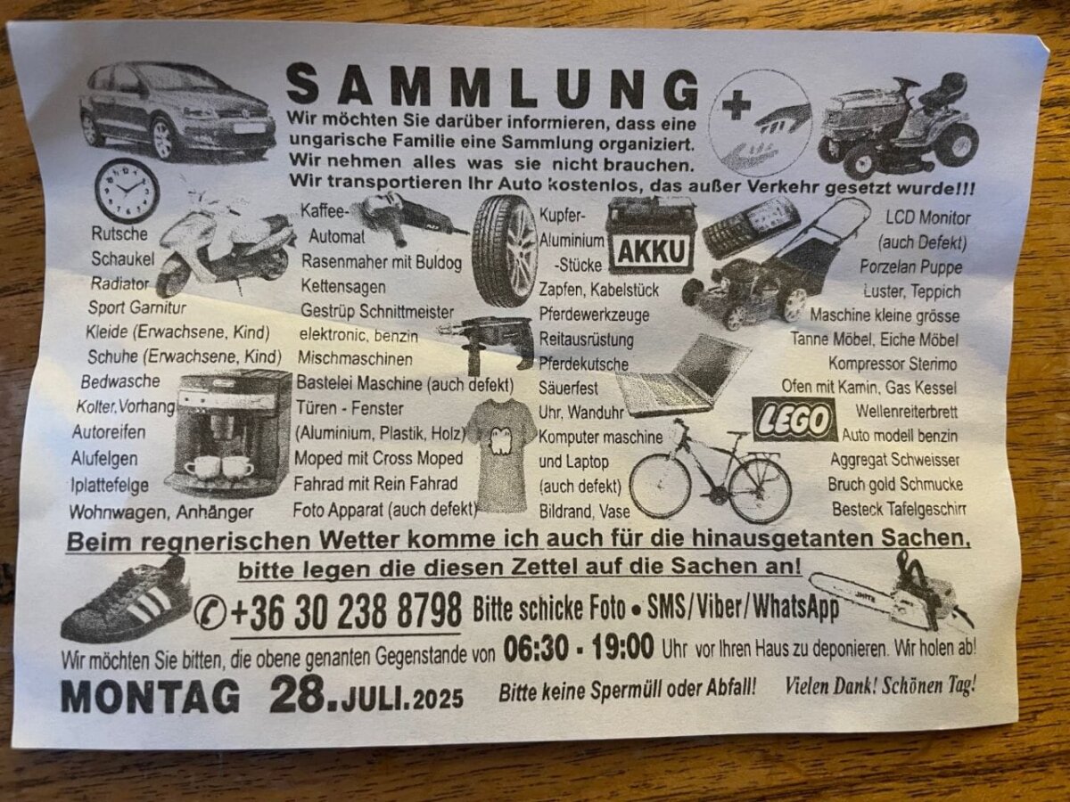 Diese Flyer wurden im Landkreis verteilt. Foto: Landratsamt Rottweil