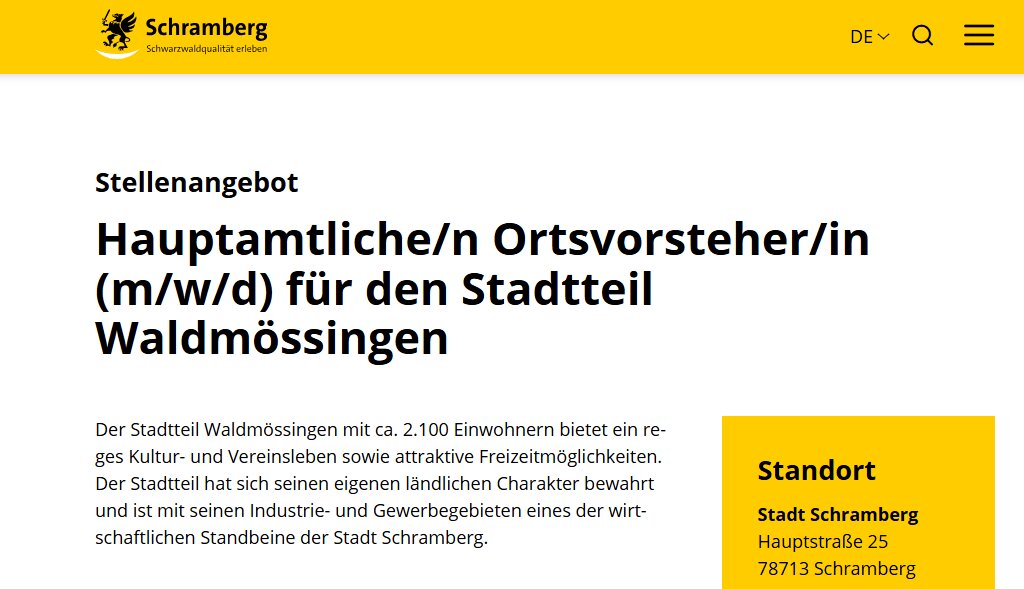 Die Nachfolgersuche geht weiter.