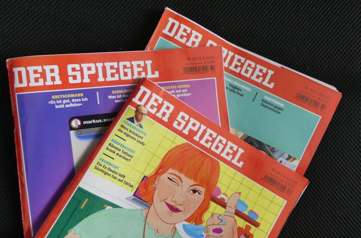 Drei Spiegel (fast) auf einen Streich. Foto: him