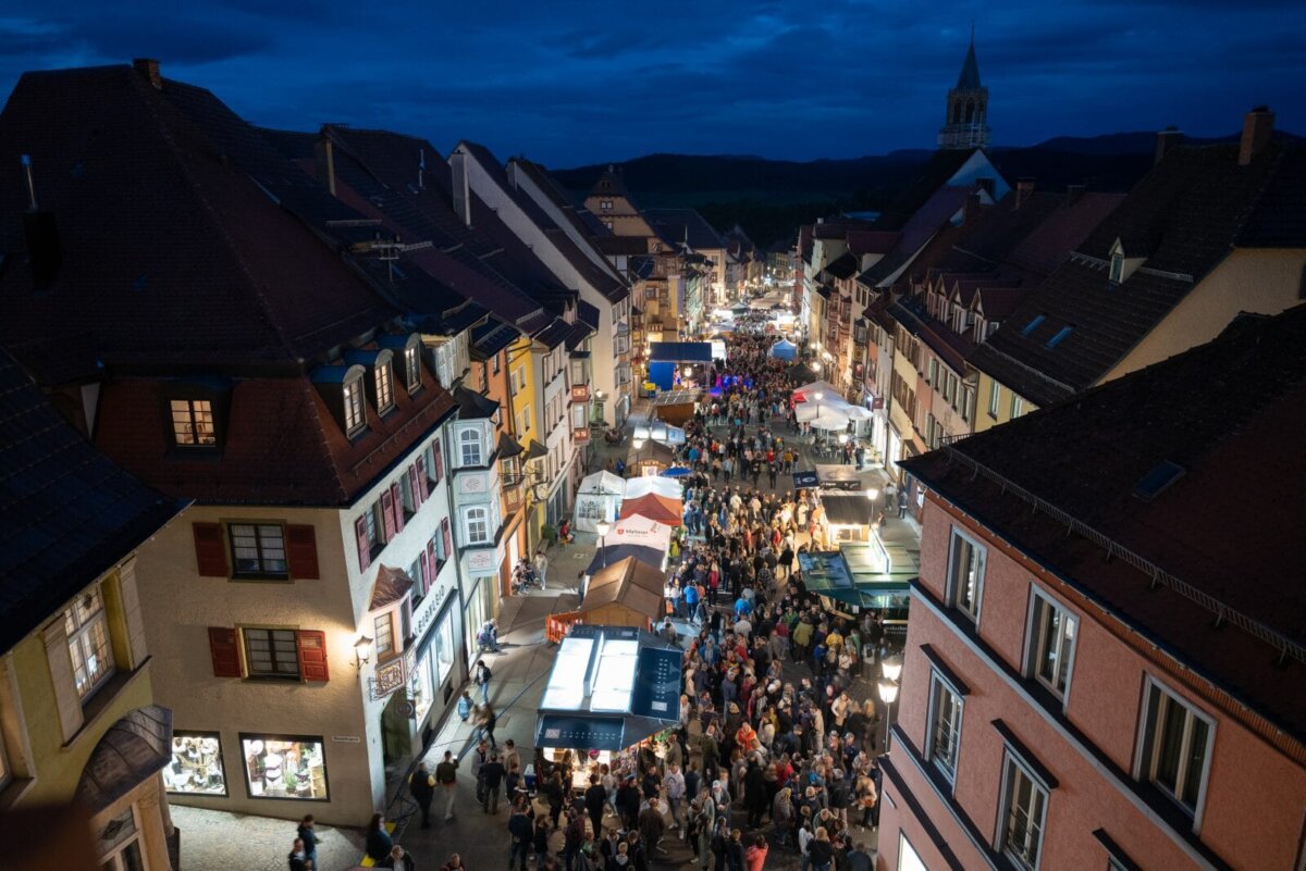 Stadtfest Rottweil bei Nacht. Foto: Stadt Rottweil