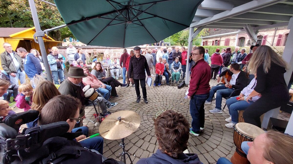Live in Aktion beim Pochefest: die "Simply Luckies". Foto: Ludwig Eha