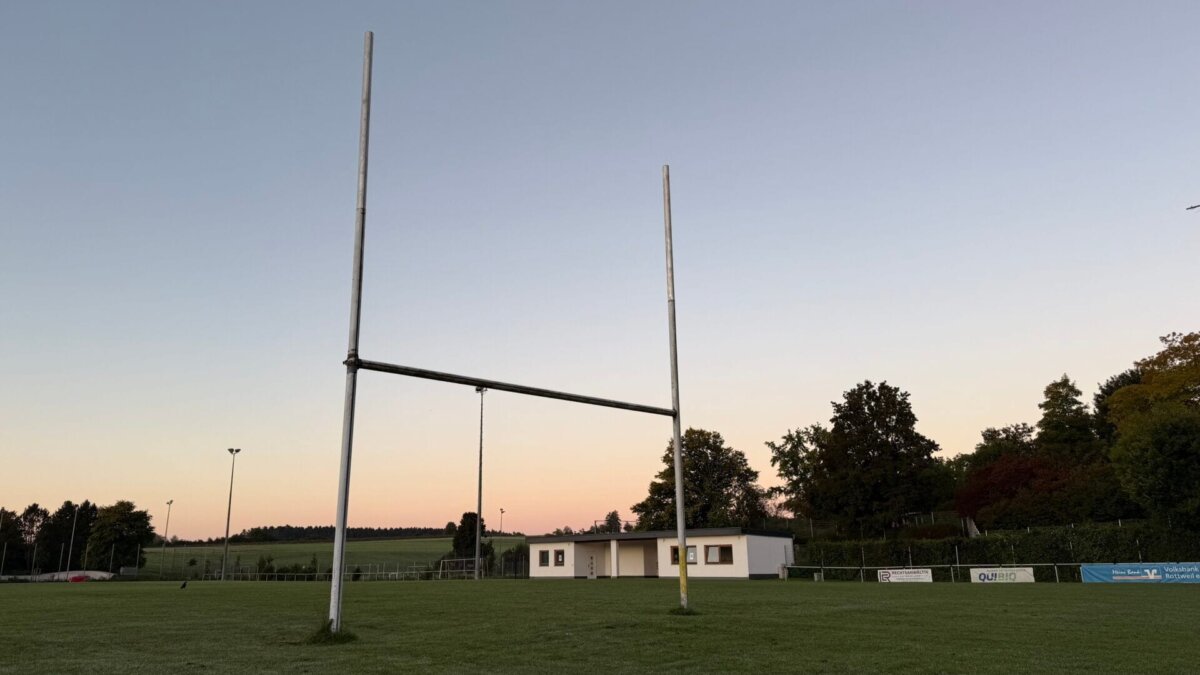 Vor dem Spielstart: Der Rugby-Platz in Rottweil. Symbol-Foto: Peter Arnegger