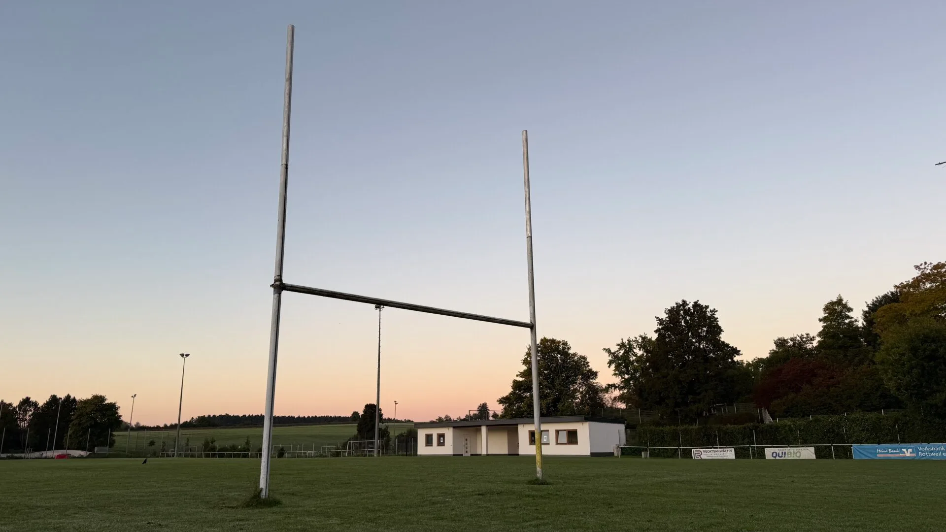 Vor dem Spielstart: Der Rugby-Platz in Rottweil. Symbol-Foto: Peter Arnegger
