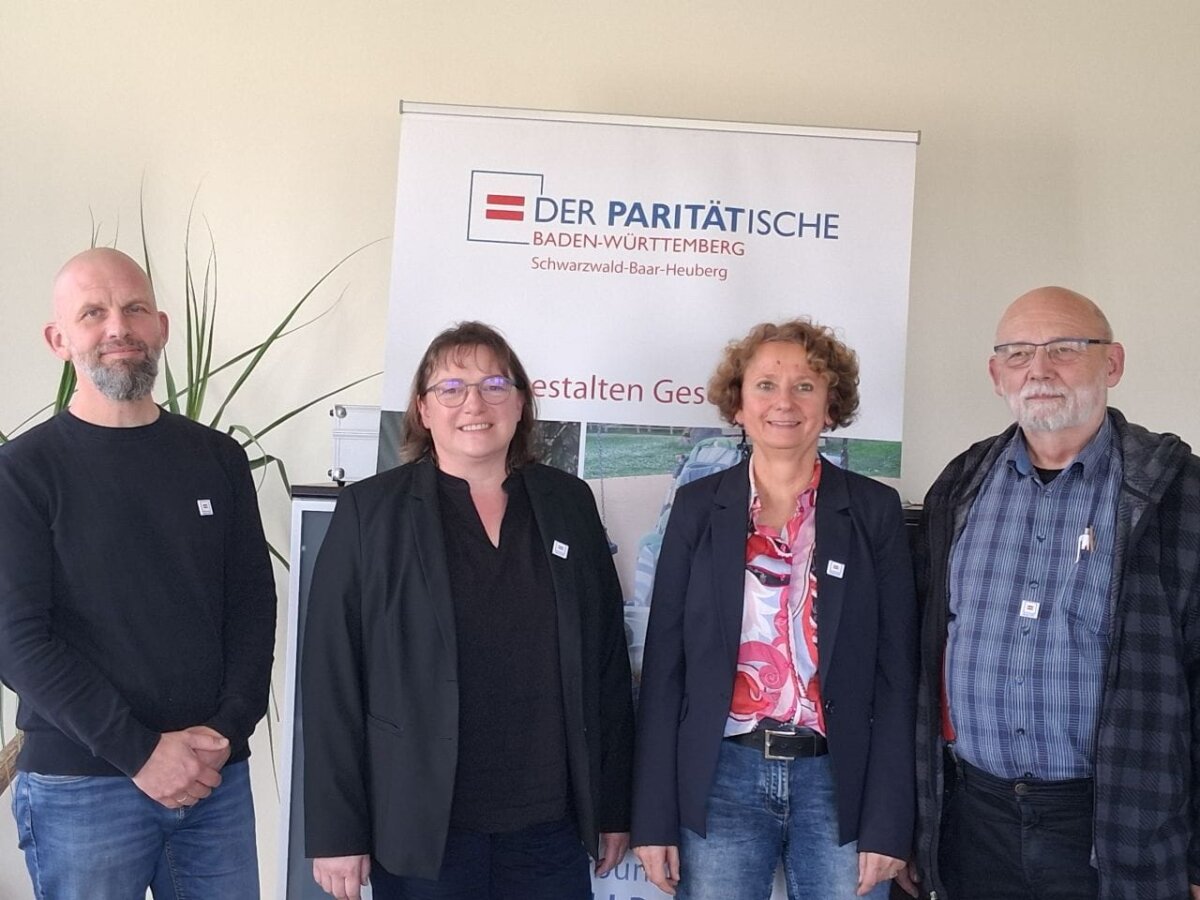Von links: Marcus Abel, Martina Schneider, Cornelia Graf (Leiterin der Geschäftsstelle), Alfred Zahn. Foto: pm
