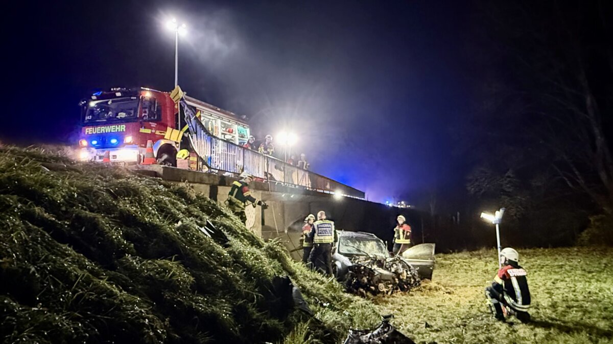Die Unfallstelle an der K5500. Foto: Peter Arnegger