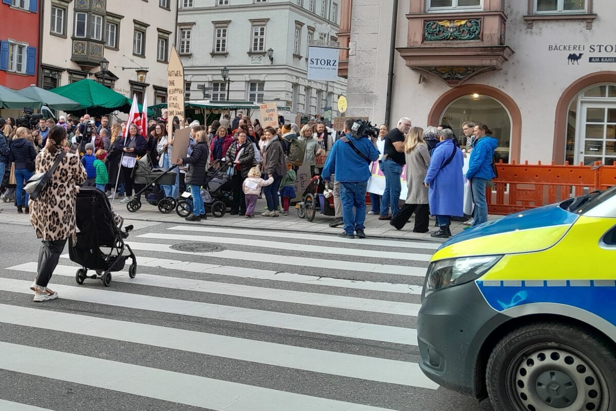 Protest in Rottweil. Foto: Ulrich Hertkorn
