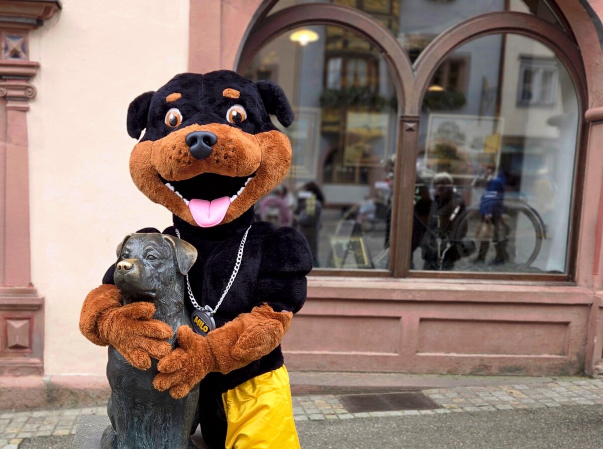 Ein lustiger Kerl, der als neue Rottweiler Marke positioniert wird: der Hund Milo. Foto: pm