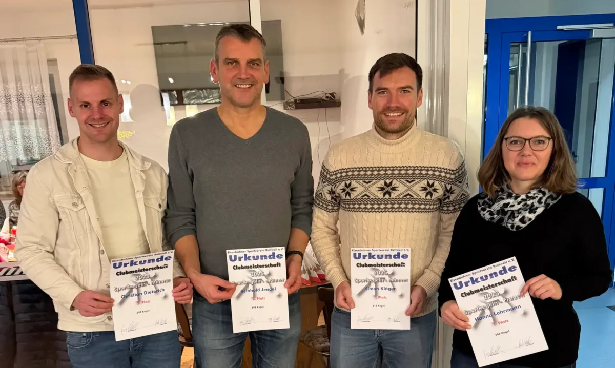 Die Gewinner der Clubmeisterschaft. Foto: esv