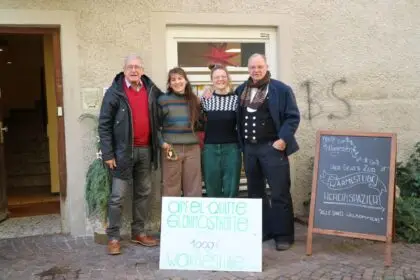 Günther König, Hélène Marcel, Felicitas Bott und Hubert Nowack. Foto: Moni Marcel