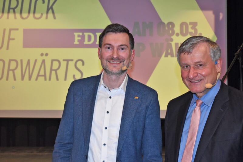 Reden für die FDP: Ulrich Rülke (rechts) und Daniel Karrais. Foto: wede