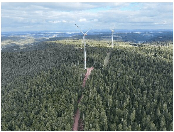 Der Windpark Falkenhöhe bekommt nun die vierte Anlage. Foto: RES