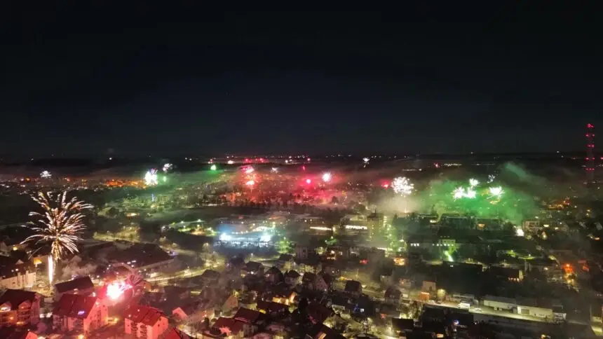 Rottweil in der Neujahrsnacht 2026. Foto: privat