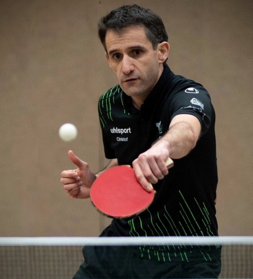 „Aushilfe in der Ersten“: Christof Staiger gewann beide Einzel und sein Doppel. Foto: Pasc