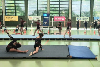 Die Doppelsporthalle war Austragungsort für die turnerischen Wettbewerbe.