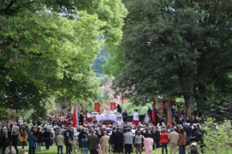 Eucharistiefeier im Bockshof. Foto Berthold Hildebrand