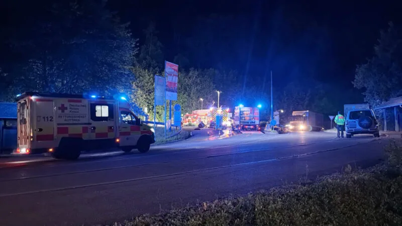 Die Einsatzstelle bei Schiltach. Foto: Blaulichtreport Rottweil