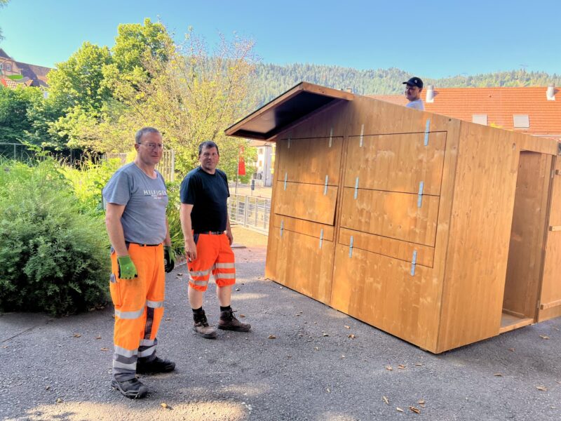 bauhof aufbau veranstaltungshütte 23.06.2026