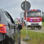 Unfall auf der B 462 bei Dunningen. Foto: Peter Arnegger