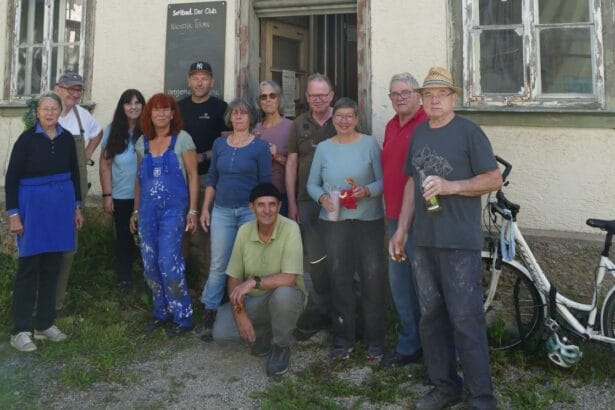 Sanieringsstart Oberes Soolbad Anfang Juni 2026 mit über 15 Helferinnen und Helfern von der BI Denk-Mal. Foto: Friederichs