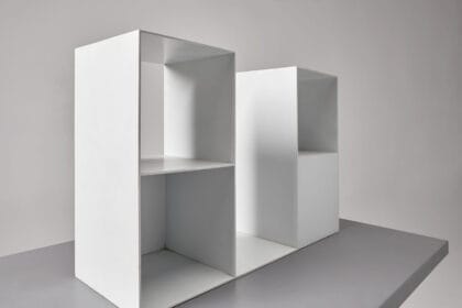 sol lewitt 2 2 two two part pieces using a cube with opposite sides removed, 1968, foto visual artwork
