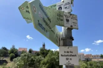 Au-tarke Stadt: Kunstmühle und Gasfabrik am Neckar produzierten Strom und Gas.Der Rottweiler Energiebedarf vor hundert Jahren wurde von der Au gedeckt. Foto: J. Mehl