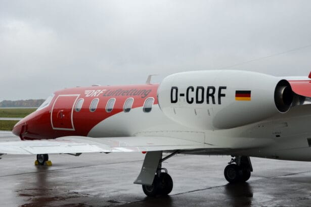 ambulanzflugzeug der drf luftrettung