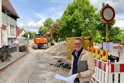 bisinger auf baustelle
