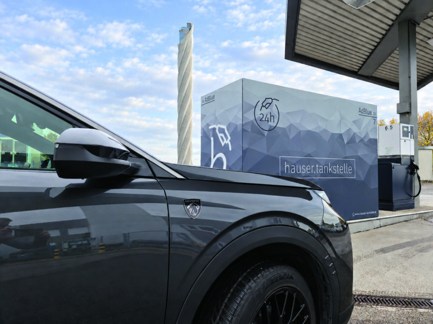 Die umgebaute hauser.tankstelle im Berner Feld in Rottweil