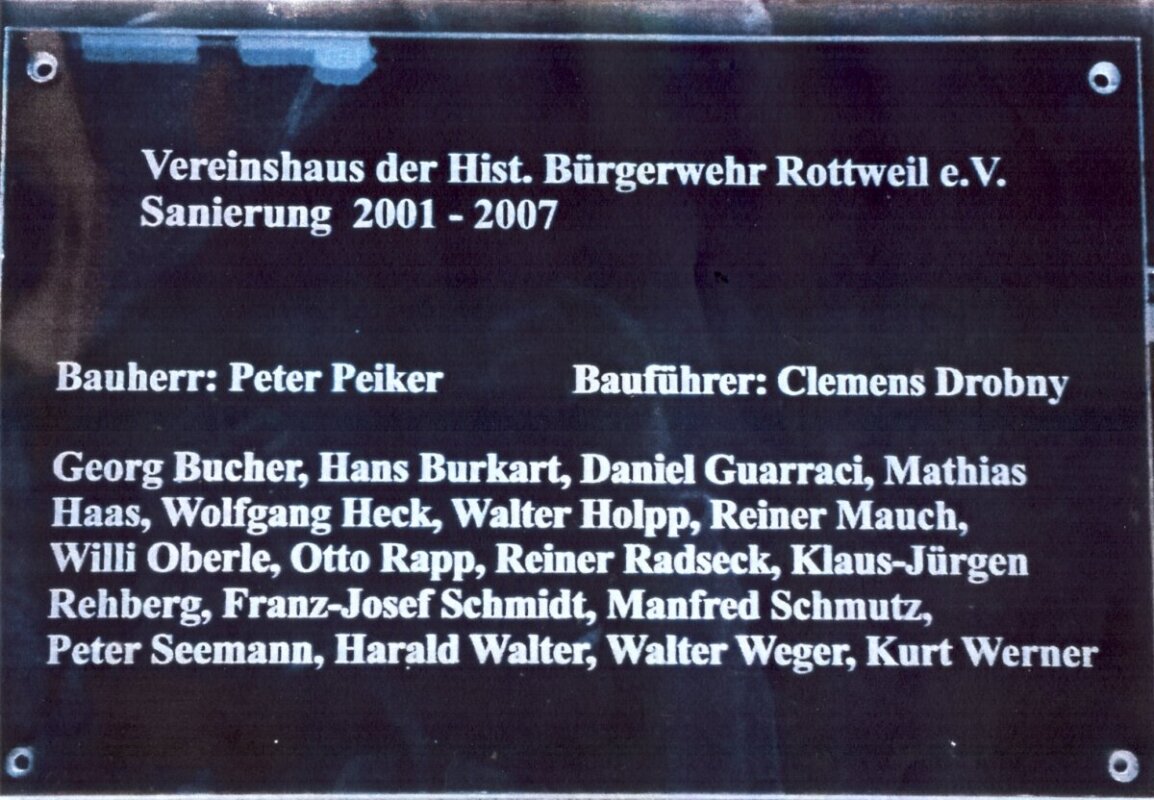 sanierungspläne der bürgerwehr