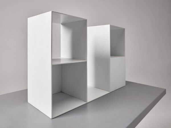 sol lewitt 2 2 two two part pieces using a cube with opposite sides removed, 1968, foto visual artwork